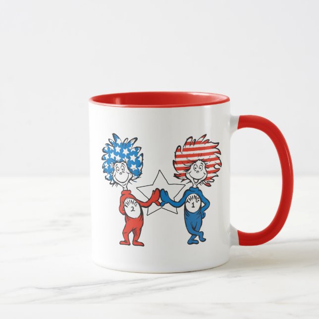 Dr. Seuss | Thing One Thing Two Patriotic Graphic Mug (Right)