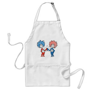 Dr. Seuss   Thing One Thing Two Patriotic Graphic Standard Apron