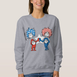 Dr. Seuss Thing One Thing Two Patriotic Graphic Sweatshirt