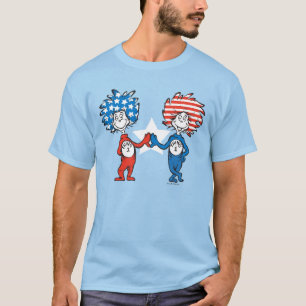 Dr. Seuss Thing One Thing Two Patriotic Graphic T-Shirt