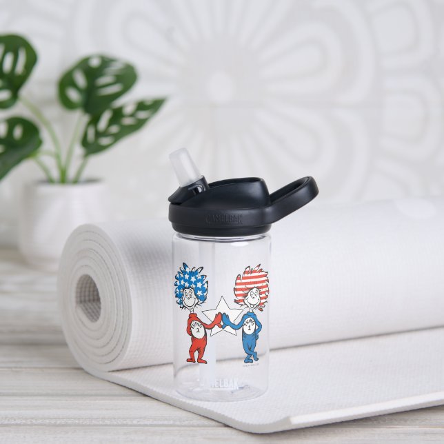 Dr. Seuss | Thing One Thing Two Patriotic Graphic Water Bottle (Yoga)