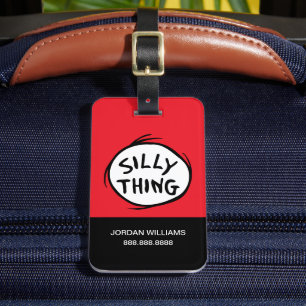 Dr. Seuss   Thing One Thing Two - Silly Thing Luggage Tag