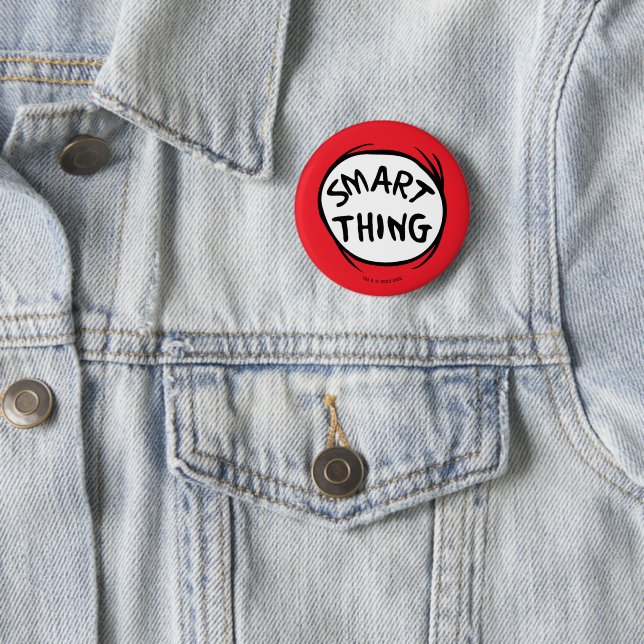 Dr. Seuss | Thing One Thing Two - Smart Thing 2 Inch Round Button (In Situ)