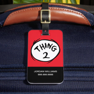 Dr. Seuss   Thing One Thing Two - Thing Two Luggage Tag