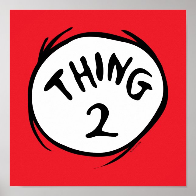 Dr. Seuss | Thing One Thing Two - Thing Two Poster (Front)