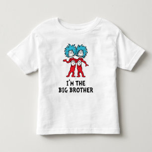 Dr. Seuss Thing One Thing Two Twins Big Brother Toddler T-shirt
