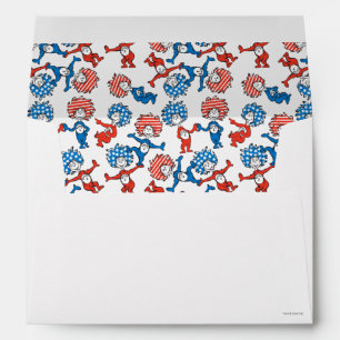 Dr. Seuss   Thing One Thing Two US Flag Pattern Envelope