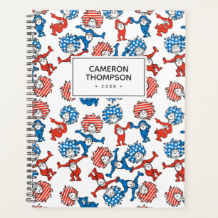 Dr. Seuss   Thing One Thing Two US Flag Pattern Planner