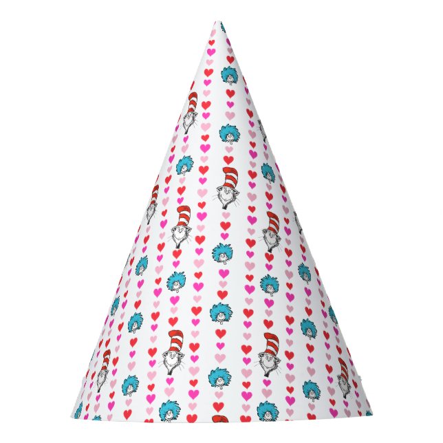 Dr. Seuss Valentine | Cat in the Hat Heart Pattern (Front)