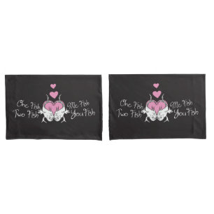 Dr. Seuss Valentine   One Fish Two Fish Pillowcase