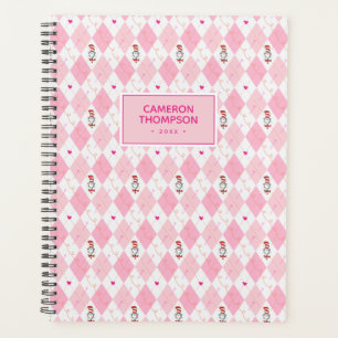 Dr. Seuss Valentine   Pink Argyle Cat in the Hat Planner