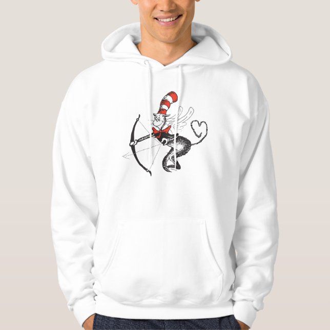 Dr. Seuss Valentine | The Cat in the Hat Cupid Hoodie (Front)