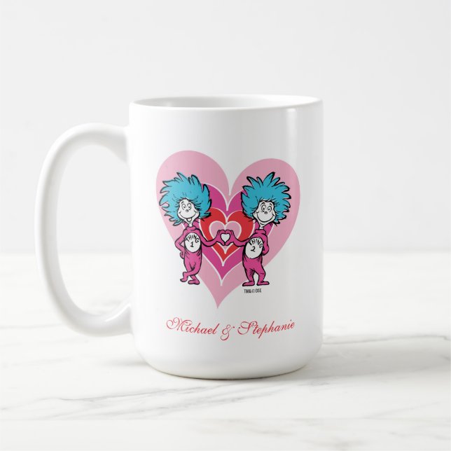 Dr. Seuss Valentine | Thing One Thing Two Coffee Mug (Left)