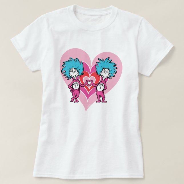 Dr. Seuss Valentine | Thing One Thing Two T-Shirt (Design Front)