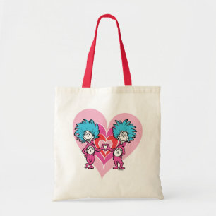 Dr. Seuss Valentine   Thing One Thing Two Tote Bag