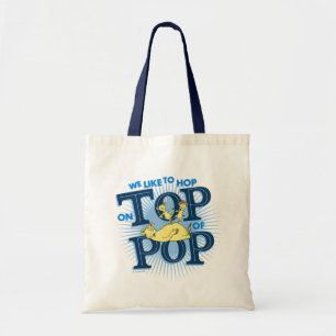 Dr. Seuss   We Like To Hop On Top Of Pop Tote Bag