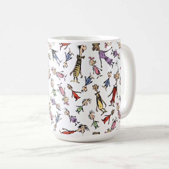 Dr. Seuss Whoville Characters Festive Pattern Coffee Mug (Front Right)