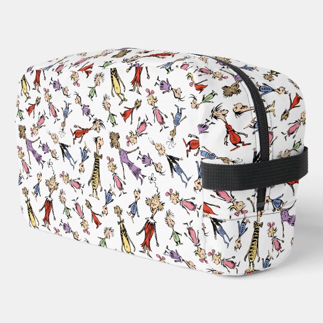 Dr. Seuss Whoville Characters Festive Pattern Dopp Kit (Left Corner)
