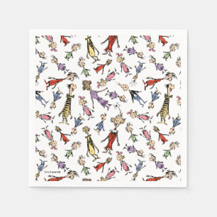 Dr. Seuss Whoville Characters Festive Pattern Napkin