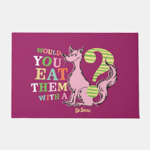 Dr. Seuss   Would You Eat Them With A Fox? Doormat