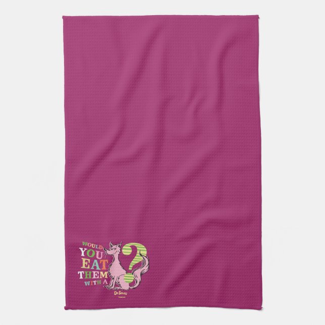 Dr. Seuss | Would You Eat Them With A Fox? Kitchen Towel (Vertical)