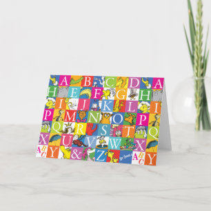 Dr. Seuss's ABC Colourful Block Letter Pattern Card