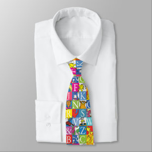 Dr. Seuss's ABC Colourful Block Letter Pattern Tie