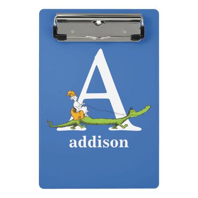 Dr. Seuss's ABC: Letter A - White | Add Your Name Mini Clipboard (Front)