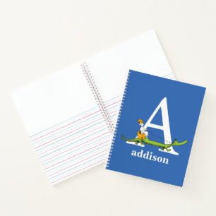 Dr. Seuss's ABC: Letter A - White   Add Your Name Notebook