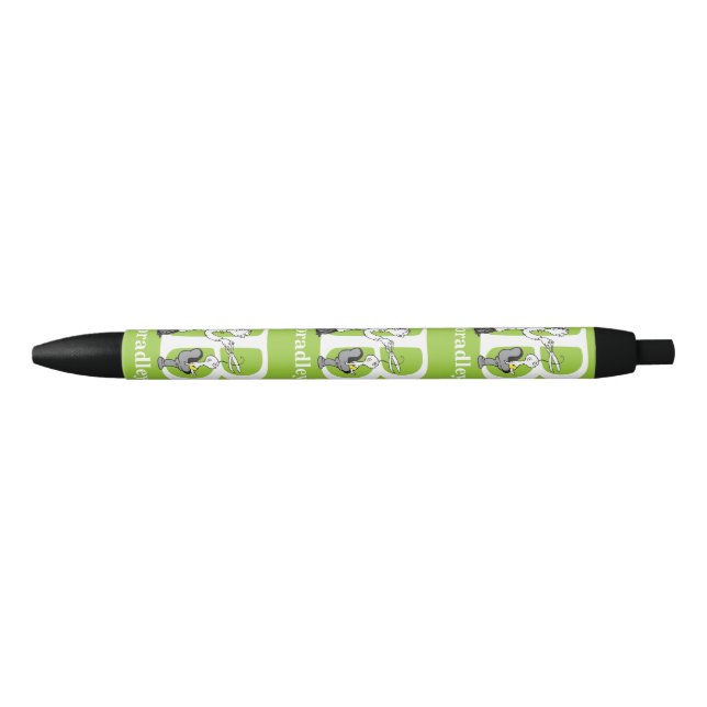 Dr. Seuss's ABC: Letter B - White | Add Your Name Black Ink Pen (Front)