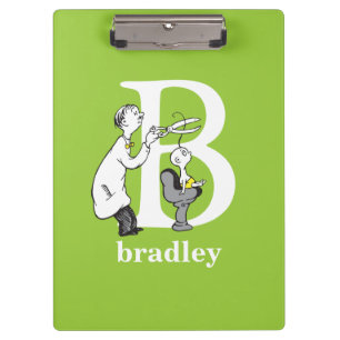 Dr. Seuss's ABC: Letter B - White   Add Your Name Clipboard