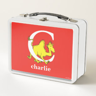 Dr. Seuss's ABC: Letter C - White Add Your Name Metal Lunch Box