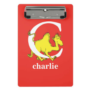 Dr. Seuss's ABC: Letter C - White   Add Your Name Mini Clipboard