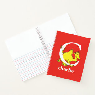 Dr. Seuss's ABC: Letter C - White Add Your Name Notebook