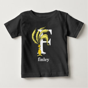 Dr. Seuss's ABC: Letter F - White Add Your Name Baby T-Shirt