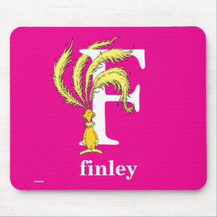 Dr. Seuss's ABC: Letter F - White   Add Your Name Mouse Pad