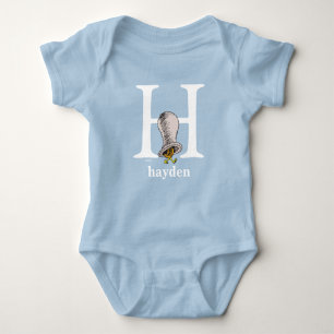 Dr. Seuss's ABC: Letter H - White Add Your Name Baby Bodysuit