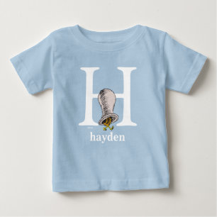 Dr. Seuss's ABC: Letter H - White   Add Your Name Baby T-Shirt