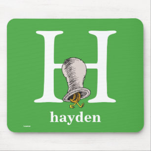 Dr. Seuss's ABC: Letter H - White   Add Your Name Mouse Pad