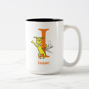 Dr. Seuss's ABC: Letter I - Orange   Add Your Name Two-Tone Coffee Mug