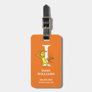 Dr. Seuss's ABC: Letter I - White   Add Your Name Luggage Tag