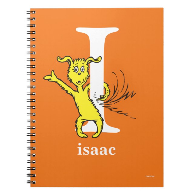 Dr. Seuss's ABC: Letter I - White | Add Your Name Notebook (Front)