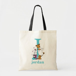 Dr. Seuss's ABC: Letter J - Teal   Add Your Name Tote Bag