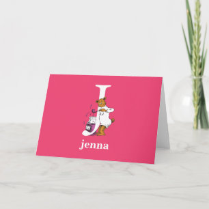 Dr. Seuss's ABC: Letter J - White   Add Your Name Card