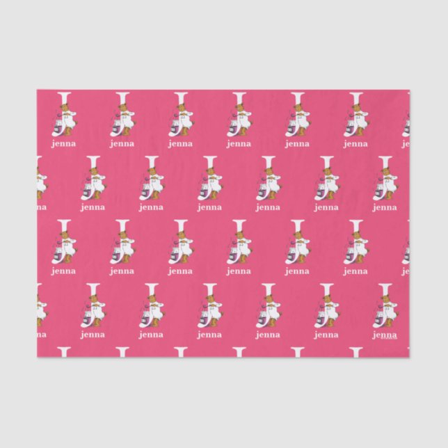 Dr. Seuss's ABC: Letter J - White | Add Your Name Tissue Paper (Front)