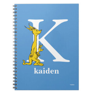 Dr. Seuss's ABC: Letter K - White   Add Your Name Notebook