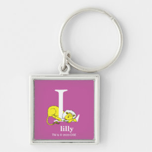 Dr. Seuss's ABC: Letter L - White   Add Your Name Keychain