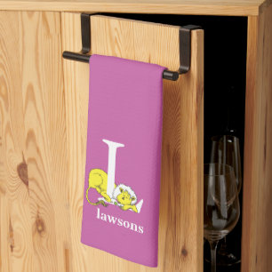 Dr. Seuss's ABC: Letter L - White Add Your Name Kitchen Towel