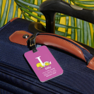 Dr. Seuss's ABC: Letter L - White   Add Your Name Luggage Tag