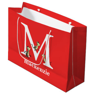 Dr. Seuss's ABC: Letter M - White   Add Your Name Large Gift Bag